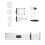 Double Speed Coat Removal Tool With 3 Attachments And USB-blue 1