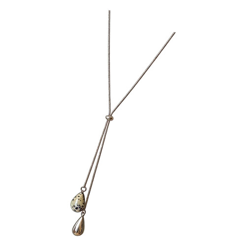 Collier pendentif en forme de larme en alliage, accessoire-80
