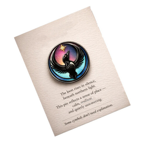 Artistic Loon Shaped Brooch Acrylic Bird Pin Jacket Hat