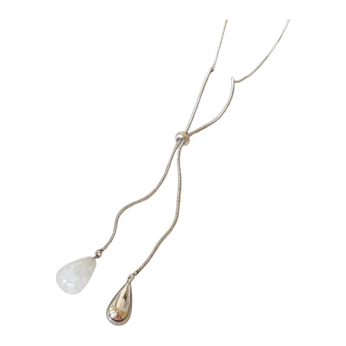 Collier Long réglable à la mode, pendentif en forme de larme,-81