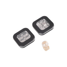 Lot de 2 boîtes à poudre à fermeture magnétique,-Non. 6