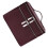 Two Layer Portable Beauty Case With Secure Sections To-Burgundy 1