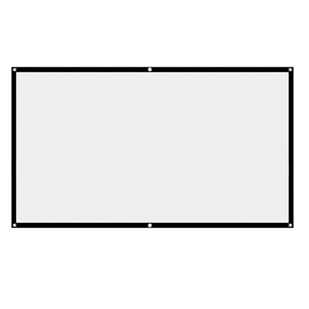 100 Inch Foldable Projector Screen With Enhanced Image Clarity, Front Rear Projection For Home Theater Outdoor Indoor 9073542122838