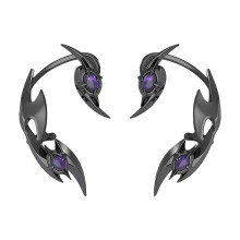 Stylish Punk Style Ear Clips Accessories Mechanical Ear-black