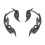 Stylish Punk Style Ear Clips Accessories Mechanical Ear-black 1