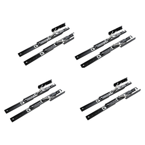 Solid metal Invisible Desk Drawer Slide-420 ascending track 1