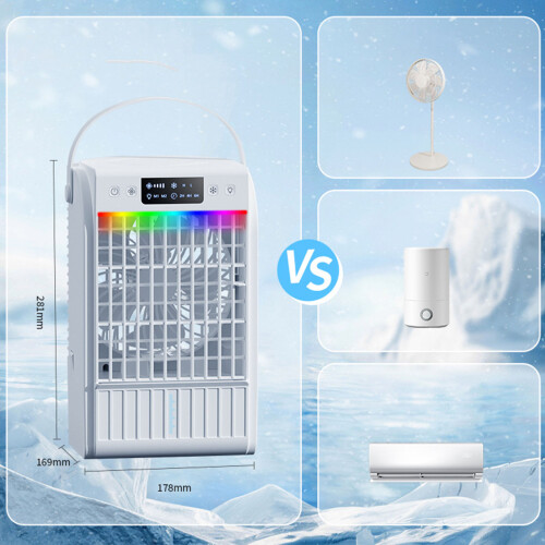 Easy Carry Desk Cooling Device Perfect For Hot Summer Days 2