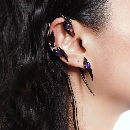 Elegant Gothic Clip On Earrings Lightweight And-silver 2