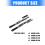 Solid metal Invisible Desk Drawer Slide-420 ascending track 4