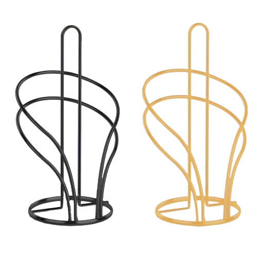 Porte-serviettes en papier de comptoir, support de rouleau de-Or 1
