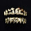 Copper Star Shaped Grillzs With Artistic Cutout Designs-Silver 5