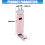 Eye Caring LED Reading Clip Light with Adjustable-Pink rab bit 7