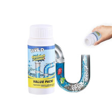Foaming Drain Cleaner Powder 3.88oz RapidFoam Pipe Declogger for Kitchen and Bathroom Odor Neutralizing Formula