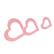 Hübsche Valentinsornamente aus Holz für Zuhause, Party,-Rosa