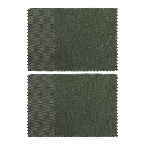 50 Stück Silber-Poliertuch, doppelseitiges-Grün