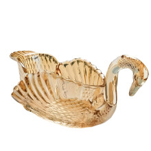 Bird Centerpieces Bowl Glass Crystal Candy Dish Jewelry-Amber