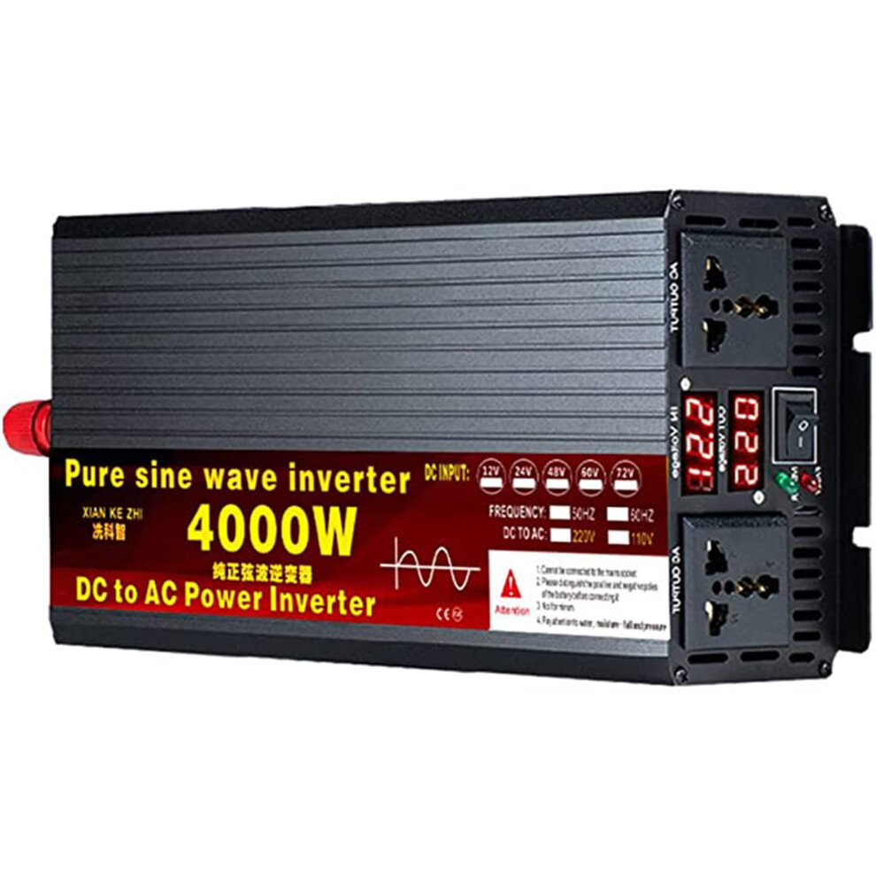 Pure Sine Wave Inverter 3500W 12V72v To 110V 220V Efficiency Power Converter For Car Rv Home 9351714600118
