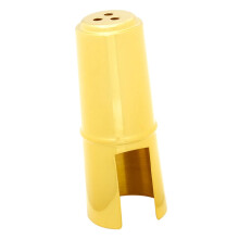 4pcs Brass Saxophone Mouthpiece Cap Set, Durable Metal Cover for Alto and Tenor Sax Protection