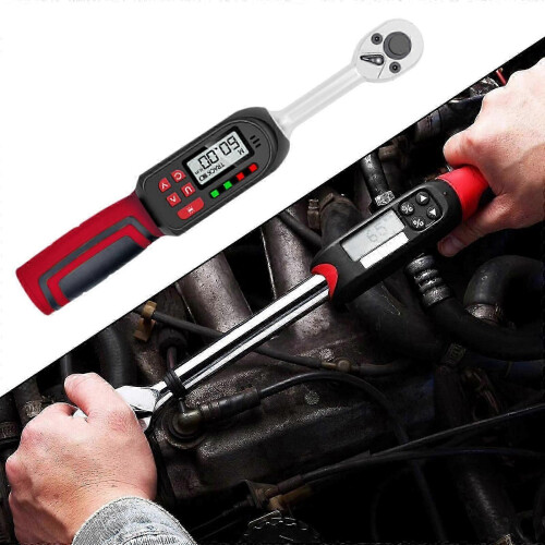(Total length 29cm) Digital Torque Wrench LED and Buzzer Notification Compact 4 Unit Switching Lightweight for Professional 1