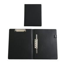 A4 Document Organizer 2 Pack with Durable Metal Clip, Foldable Cover and Pen Holder for Office School Business