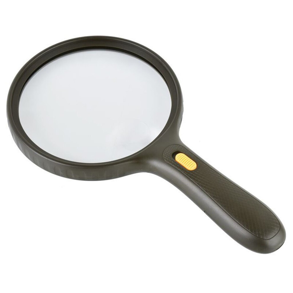Light Led Magnifying Glass With Bright 5 Inch Large Lens Handheld Magnifier For Reading Seniors