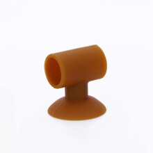 Silicone Suction Cup Door Stopper with Noise Reduction Cushion and Reusable Wall Protector Pad (Color B)
