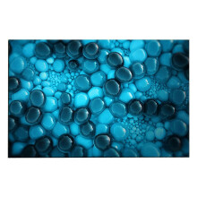 (S G) Entry Door Mat 3D Vision Effect Stone Print Anti-slip Rectangle Thickened Decoration Indoor Outdoor