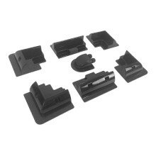 (7pcs Black) Solar Panel Mounting Brackets Kit Corner Bracket Kit Sturdy RV Solar Panel Mounts Kit for Motorhomes Rvs Yachts Rooftops