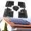 (5pcs Black) Solar Panel Mounting Brackets Kit Corner Bracket Kit Sturdy RV Solar Panel Mounts Kit for Motorhomes Rvs Yachts Rooftops 4
