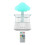 (White Green) Rain Cloud Humidifier Water Drip Colors Night Light Mushroom Lamp Diffuser 2