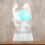 (White Green) Rain Cloud Humidifier Water Drip Colors Night Light Mushroom Lamp Diffuser 4