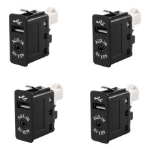 4X USB AUX Input Socket Adapter for BMW E81 E87 E90 F10 F12 E70 X4 X5 X6, Fast Charging and Audio Playback