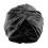 (Black) Double Layer Mulberry Silk Sleeping Cap Night Silk Sleep Cap For Women 1