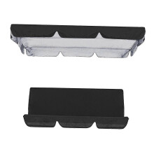 (Black) 3 Seat Swing Cover Set Swing Canopy Cover and Swing Seat Cover Replacements Garden Swing