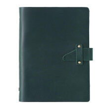 (Dark green) Loose Leaf A5 Notepad Multicolor Loose Leaf 6 Ring Binder Business Gift for Men