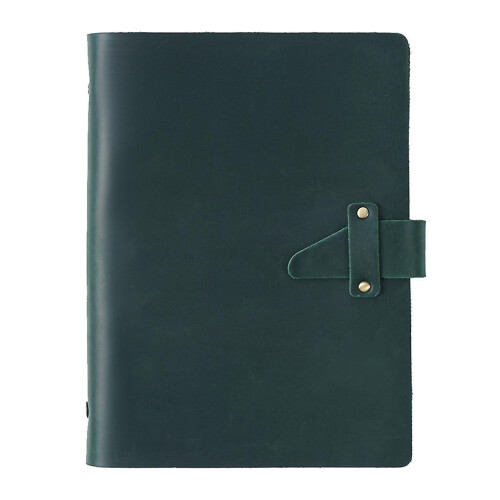 (Dark green) Loose Leaf A5 Notepad Multicolor Loose Leaf 6 Ring Binder Business Gift for Men