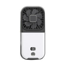 (Black and White) Portable Chargeable Mini Fan Handheld Fans Foldable Fans Portable Hand-held Fan