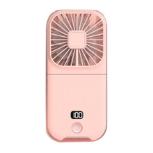 (Pink) Portable Chargeable Mini Fan Handheld Fans Foldable Fans Portable Hand-held Fan