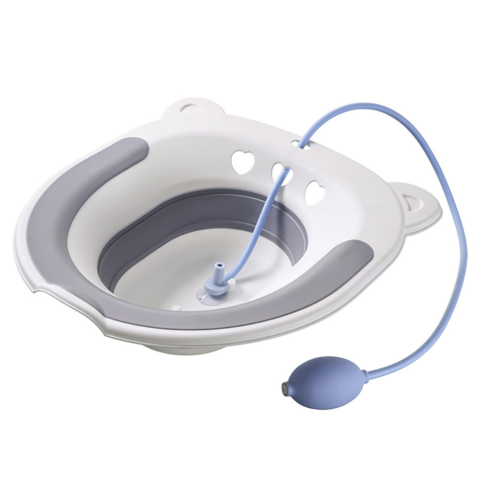 Sitz Bath Basin for Hemorrhoids and Postpartum Care, Ergonomic Curved Odorless NonSlip Seat Insert