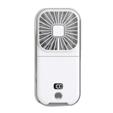 (White) Portable Chargeable Mini Fan Handheld Fans Foldable Fans Portable Hand-held Fan