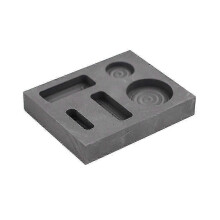 (Five hole slot) Graphite Ingot Mould Crucible Ingot Casting Mould Silver Gold Ingot Moulds