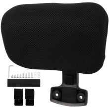 Adjustable Ergonomic Office Chair Headrest with Breathable Mesh Padding and Tool Installation