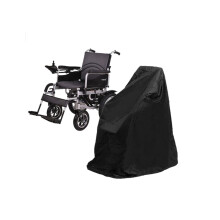 Waterproof Wheelchair Cover for Outdoor Storage, Heavy Duty Oxford Fabric Rain Protection 45x29x51in Black