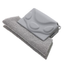 (Grey) 3 Pcs Bright Brush Set Tool Groove Cleaning Slot Sweep Small Window Cleaning The Brush to Cleaning Brush (Beige)