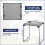 3 Pack Metal Locker Organizer Shelves, Stackable Mesh Storage Rack for School, Office, Dorm 3