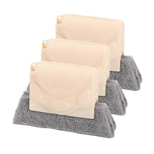 (Beige) 3 Pcs Bright Brush Set Tool Groove Cleaning Slot Sweep Small Window Cleaning The Brush to Cleaning Brush (Beige)