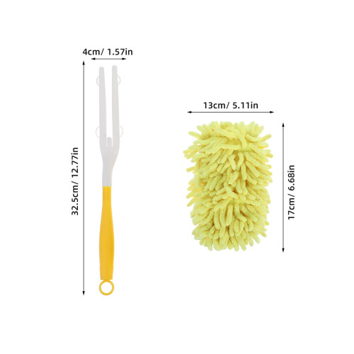 Reusable Microfiber Duster Replacement Head for Handheld Mop, Efficient Dust Capture for Home, Car, Ceiling Fans 1