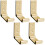 (Gold) 5 Pieces Folding Hooks Wall Towel Hooks Clothes Hooks 90 Foldable 1