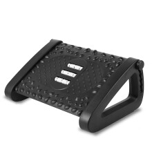 Under Desk Foot Rest with Adjustable Height and Massaging Roller, Ergonomic Office Foot Stool for Work and Gaming