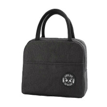 (Black) Insulated Lunch Boxes Cold Portable Convenient Bag Cooler For Women